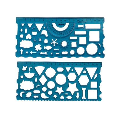 Șablon, plastic, flexibil, 20 cm, set 2 bucăți