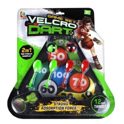 Set Darts 2 în 1 Mega Creative cu scai, 4 săgeți și 2 bile, 3 ani+
