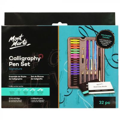 Set de caligrafie Mont Marte cu 33 de piese