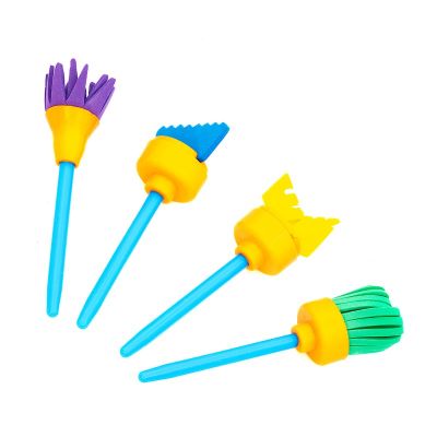 Set pensule pentru copii Keyroad Baby Line, diferite forme, 4 bucăți