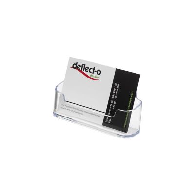 Suport pentru cărți de vizită din plastic Deflecto DE70101, 96 x 50 x 35 mm