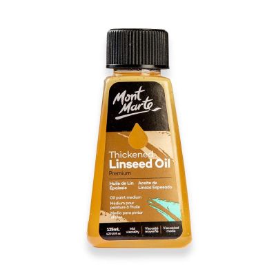 Ulei de in crud pentru pictură Mont Marte, 125 ml