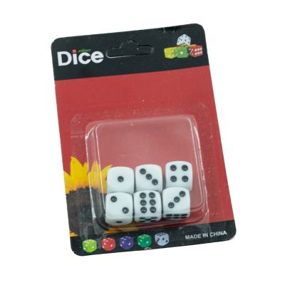 Zaruri pentru table 1406BG, 14mm, set de 6 buc., pe blister, alb/negru
